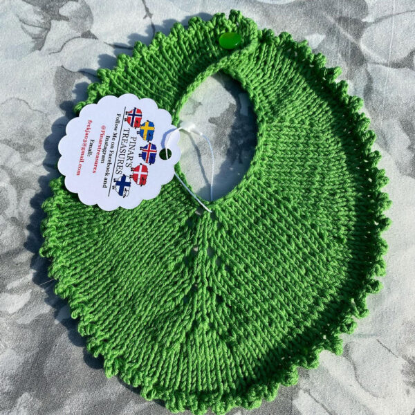colorful baby bibs green