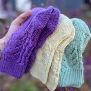 colorful knitted socks