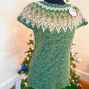 forest breeze green knitted sweater
